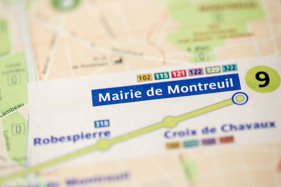 arrêt métro Mairie de Montreuil